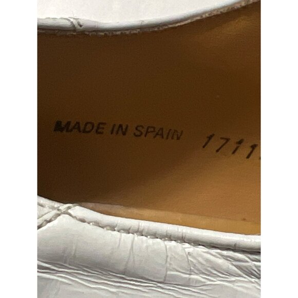 Mezlan Mens White Leather Oxfords Size 10.5 Made In Spain main image 7